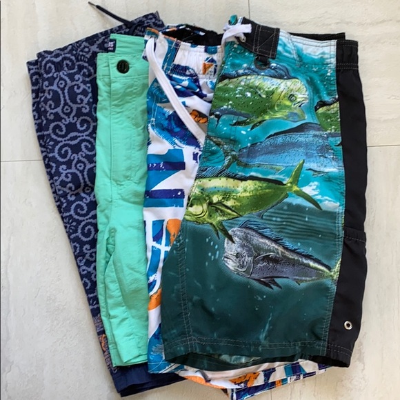 Reel Legends Other - Bundle 4 mens swimshorts size Small & Medium